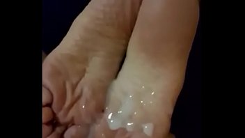 Cum on the soles of your feet