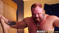 Big booty bear bottoms for his lover with a big pair of nuts