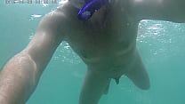 Naked in water
