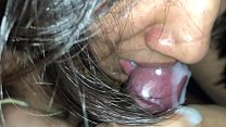 Sexiest indian lady closeup schwanz lutschen mit sperma im mund