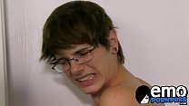 Twink makes a guy lick his ass and suck him off before anal