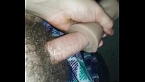 Young stud stroking big cock
