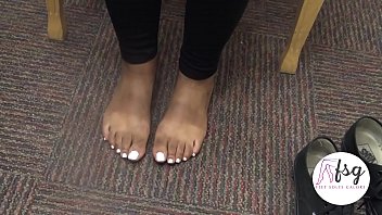 Ebony Candid College Ethiopian Feet Soles and Toes