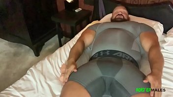 Big dick muscled god Jay Muscle flexes, jerks and cums a huge thick load