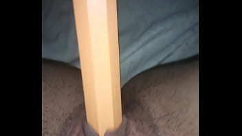 Masturbation with a giant pencil