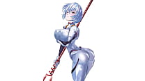 [Hentai] Rei Ayanami d'Evangelion a des seins énormes et de gros seins, et un cul juteux!
