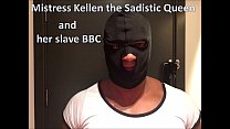 Senhora Kellen a rainha Sadica e seu escravo BBC