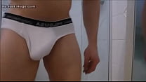 white underwear fetish Flex in shed Bulge australian Made  muscle - onlyfans.com./zakrogerz