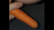 Thinking about brutaly anal fuckinc my friends slut of a gf while fukin my ass with a carrot