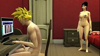 Milk surprend son beau-fils Gohan en train de se masturber sa belle-mère baisée devant son mari