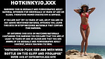 Hotkinkyjo fuck her ass with wine bottle on the sunny cliff and prolapse