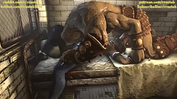 Goro baise la gorge Kitana Mortal Kombat 3D Porn Animation