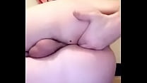 Alex showing fingering and showing off pink hole on Snap!!