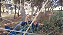 SPECTACULAR: 19 years old teen GALA  gets picked up and fucked outdoors