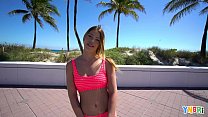 YNGR - Hot Blonde Teen Gets Picked Up By The Beach