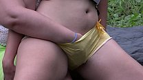 Full fisting for hairy pussy. Lesbians with big asses have fun outdoors. Fetish.
