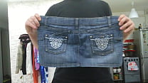 vieille mini jupe en jean de jupe sexy ou à jeter? écrivez vos conseils
