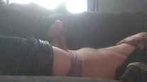 Straight guy strokes huge cock wanting shamed for wearing panties, so hot it hurts teen anal