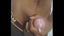 Indian cock masturbation from front side cumshot