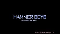 Hot gay erotic games on the lounger from Hammerboys TV