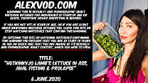 Hotkinkyjo lamb's lettuce in ass, anal fisting & prolapse