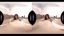 VR The young neighbor of the fifth enters the horny community pool and wants to fuck outdoors POV latina virtual reality by PORNBCN 4K
