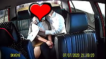 Das Paar Sex im Taxi