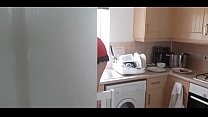 The stepfa secretly films his d when he was cleaning the house and then her to suck his big cock.