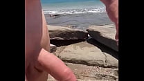 Nude walk in Kos beach