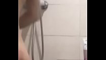 Hot Asian girl bathing on camera