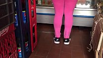 Big Ass reifen in rosa Leggings