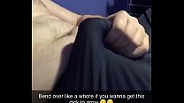 Big Mike strokes his bulge getting ready for his slut