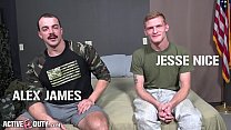 ActiveDuty - Les mecs militaires à grosse bite Alex James et Jesse Nice