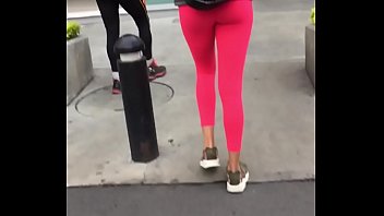 Sweaty ass coming out of the gym