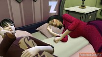 Японский сын трахает спящую японскую маму после того, как его щека заболела, и он лег спать рядом с его матерью, делящей кровать вместе - табу на семейный секс - фильм для взрослых - запрещенный секс | Японская история мамы и сына