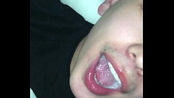 Gay friend loves getting his mouth filled with cum