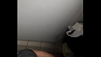 I get sucked in public bathroom glory hole