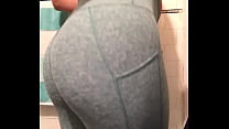 Hot big sexy ass in yoga pants