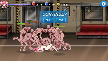 Linda garota guerreira hentai fazendo sexo com monstros alienígenas no trem no jogo Fairy Heart ryona new sex xxx gameplay