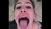 French maid tries to d. her own piss with a lip retractor | funny