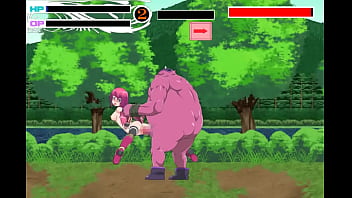 Cute teen girl hentai 18 yo having sex with a lot of male monsters men in the forest in Guild Meister action hentai ryona game