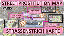 Париж, Франция, Секс-карта, Карта уличной проституции, Массажные салоны, Бордели, Шлюхи, Фрилансеры, Стритворки, Проститутки