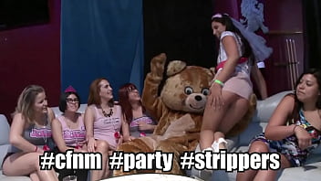 DANCING BEAR - All She Wanted For Her Bachelorette Party Was A Big Dick Male Ho, So We Gave Her Multiple!
