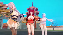 MMD virtual youtubers chinese new year 【KKVMD】 (by 熊野ひろ)