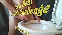 Toilet seat challenge: Challenger Rex's testicles