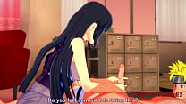 Naruto Hentai - Naruto x Hinata. Handjob, Boobjob & Fuck with cum inside - Animación 3D porno
