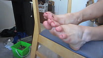 Fuß necken saubere große sexy Füße