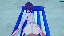 Rosaria se fait baiser en POV sur la plage - Genshin Impact Hentai.