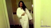 Hidden cam catches my step mom home alone masturbating on couch