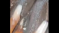 Wet ebony masturbate soaking wet rubbing